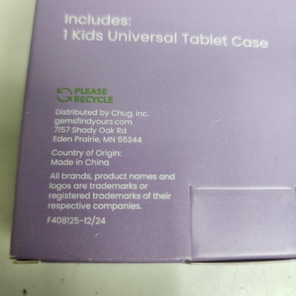 GEMS Kids Universal Purple & Green Swirls Tablet Case Adjustable View Fits 7-11" - Picture 5 of 5